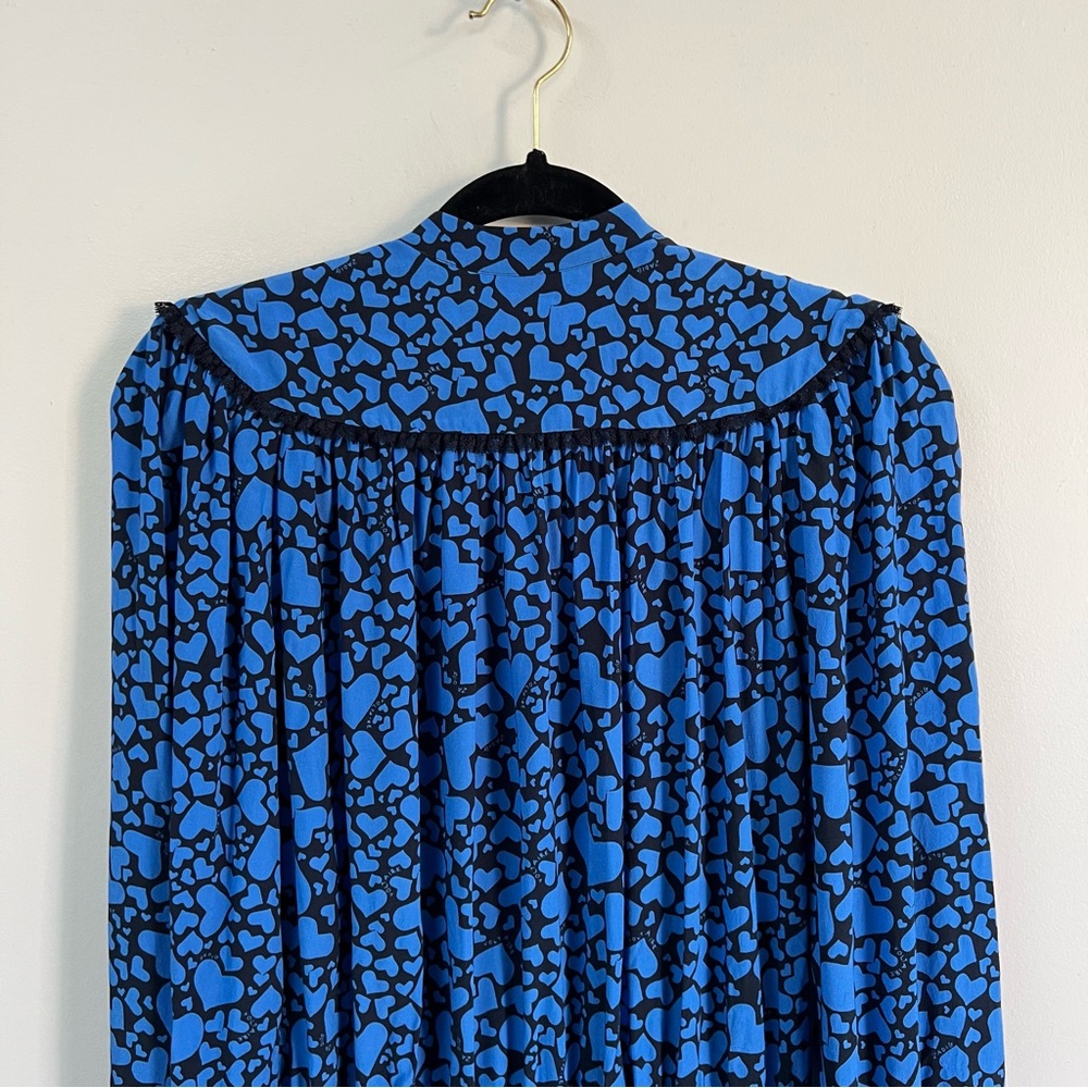 Zadig & Voltaire Reveal Print Coeur Heart Print Mini Dress - Picture 11 of 15